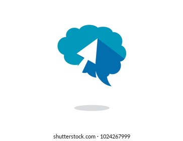 Click Brain Logo Design Template, Element Design, Vector Design