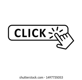 Click button with hand clicking
