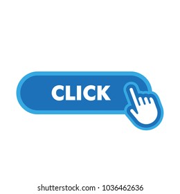 Click button with hand pointer clicking