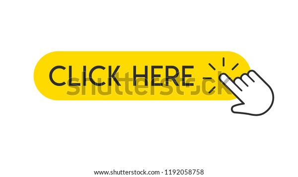 Click Button Hand Pointer Clicking Isolated Stock Vector (Royalty Free ...