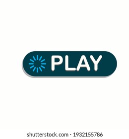 botón de clic para reproducir o iniciar vídeos, música y más