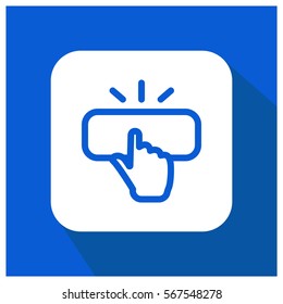Click button vector icon
