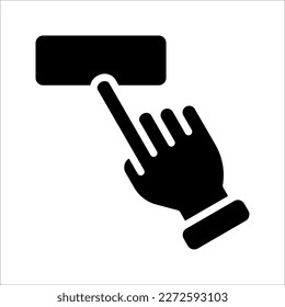 click buy button icon. vector illustration on white background