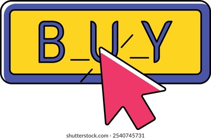 Click Buy Button Of Illustration
