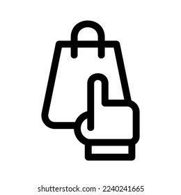 haga clic para comprar icono o logotipo símbolo de señas aislado ilustración vectorial - iconos vectoriales de estilo negro de alta calidad
