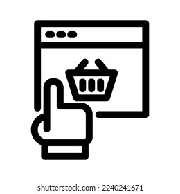 Klicken Sie auf Symbol oder Logo einzeln auf Symbol, Vektorgrafik - qualitativ hochwertige Vektorsymbole mit schwarzem Stil
