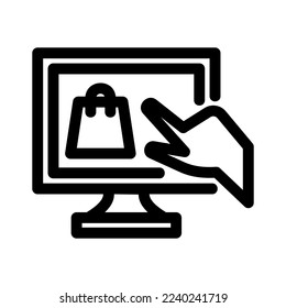 click to buy icon or logo isolated sign symbol vector illustration - high quality black style vector icons
