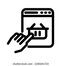 click to buy icon or logo isolated sign symbol vector illustration - high quality black style vector icons
