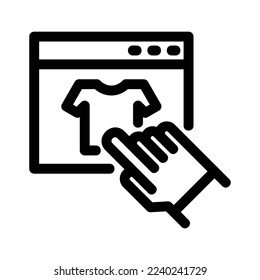 click to buy icon or logo isolated sign symbol vector illustration - high quality black style vector icons
