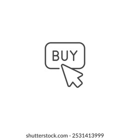 Click buy icon symbol vector illustration