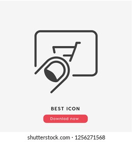 click to buy icon vector