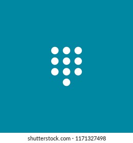 Click for call mobile vector icon