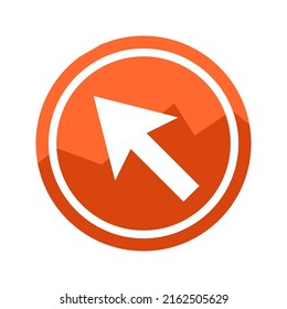 Click Circle Icon. Vector Illustration of Business Sign.