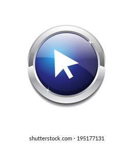 Click Circular Vector Blue Web Icon Button