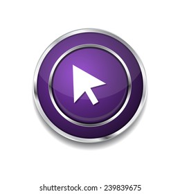Click Circular Vector Purple Web Icon Button