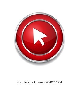 Click Circular Vector Red Web Icon Button