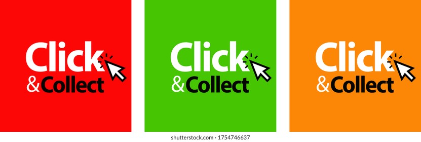 Click an collect with computer mouse pointer