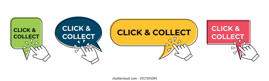 Click an collect with computer mouse pointer on stamp. Vector design