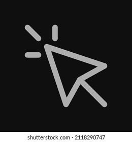 click and collect icon with black background