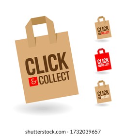 Click and collect on paper bag