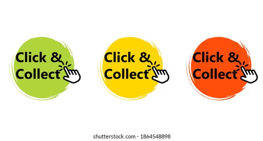 Haga clic y colóquese el conjunto de signos de salpicadura de pintura redonda. Imagen de parte del cliente.