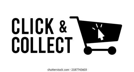Click and collect simple illustration