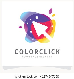 Click Colorful Logo Design Template Inspiration, App Icon Design