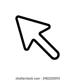 Click Cursor Icon, Line Vector graphics