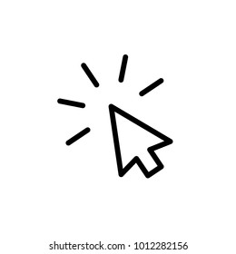 click cursor icon vector