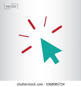 click cursor icon vector