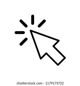 click cursor icon vector