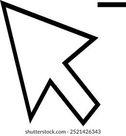 Click Cursor point Arrow Icon Illustration