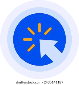 click cursor pointer modern icon illustration