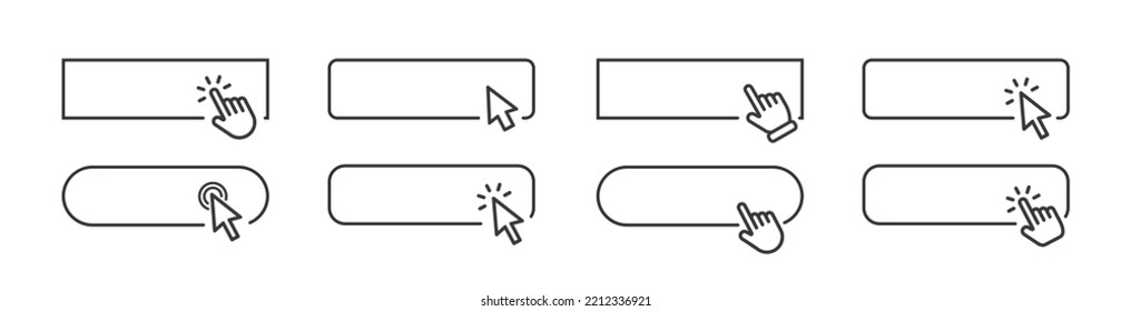 Haga clic en el puntero del botón conjunto del cursor haciendo clic en el marco. Haga clic aquí en el icono vector