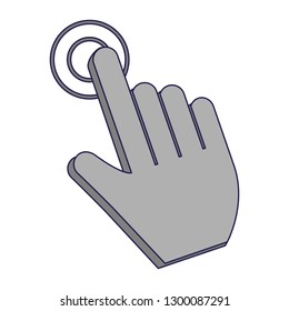 Click cursor touch symbol