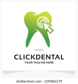 Click Dental Logo Design Template Inspiration