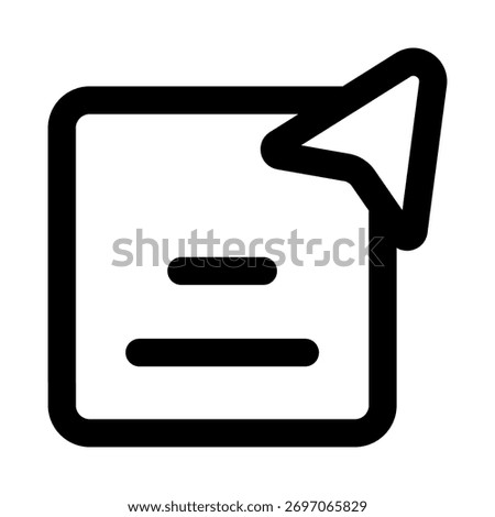 Click Document single icon illustrating file selection, digital interaction, and document access
