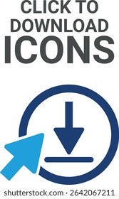 Click to download icons. It contains upload, document, link, download file, folder, data, and PDF icons. Solid icon collection. Vector illustration.