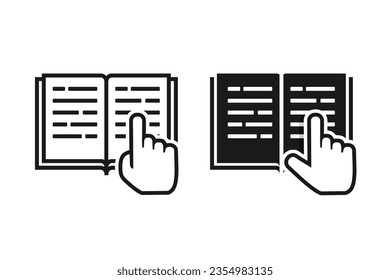 Click ebook icon. Illustration vector