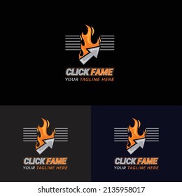 Click Fame Logo Design And Logo Template. 