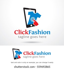 Click Fashion Logo Template Design Vector or Icon