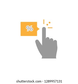 Click finder icon. Element of marketing icon for mobile concept and web apps. Detailed Click finder icon can be used for web and mobile on white background