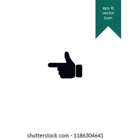 Click, finger, hand, touch vector icon