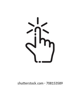 click finger icon