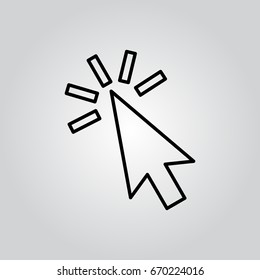 click flat icon