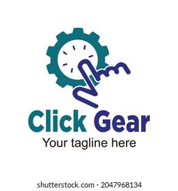 Click Gear logo design template