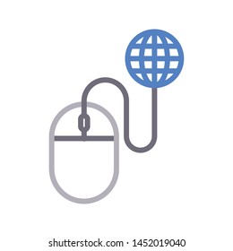 click global colour line icon