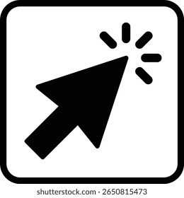 Click Glyph Vector Icon Design