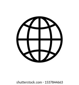 Click to go to website or internet line art icon for apps and websites vector EPS 10