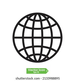 Haga clic para ir al sitio web o icono de Internet line art para aplicaciones y sitios web vector EPS 10
